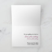 Weiße Tulpen • Save the Date Karte (Innenseite)