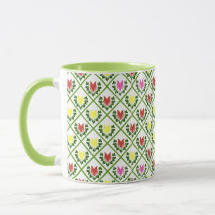 Weiße Tulpen Tasse
