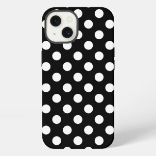 Weiße Tupfen auf schwarzer Case-Mate iPhone-Hülle iPhone 13 Hülle