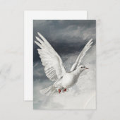 Weiße Tür auf Osterkarte Einladung (Vorne/Hinten)