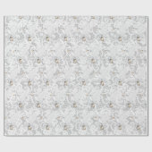 Weiße Tür mit Hochzeitsrennen an der Spitze Geschenkpapier (Flach)