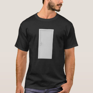 Weiße Tür mit kluger Türverriegelung T-Shirt