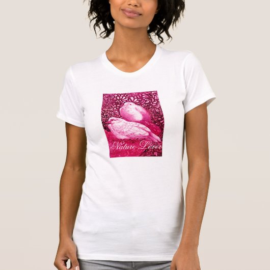 WEISSE TÜREN IN PINK FUCHSIA / NATURSCHUHE HERZ T-Shirt (Vorderseite)