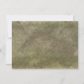 Weiße Türkis-Kolibri-Lilien-BlumenAquarell Dankeskarte (Rückseite)