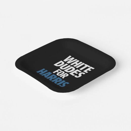 Weiße Typ für Harris Kamala Harris 2024 Wahl Pappteller (Gewinkelt)