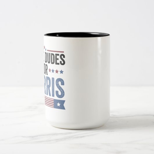 Weiße Typ für Harris Unterstützung Präsident Kamal Zweifarbige Tasse (Mittel)