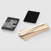 Weiße Typ für Harris Walz - amerikanische Flaggenw Fächer (Non-assembled)