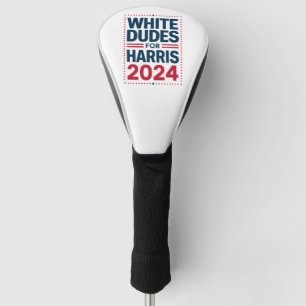 Weiße Typen für Harris-2024 Golf Headcover