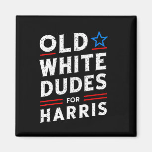 Weiße Typen für Harris Kamala 2024 Magnet