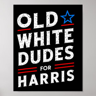 Weiße Typen für Harris Kamala 2024 Poster