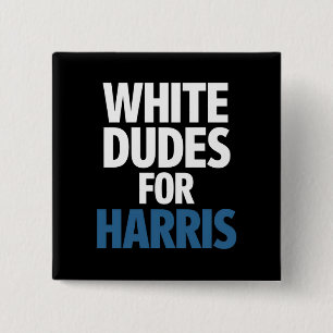 Weiße Typen für Harris Kamala Harris 2024 Wahl Button