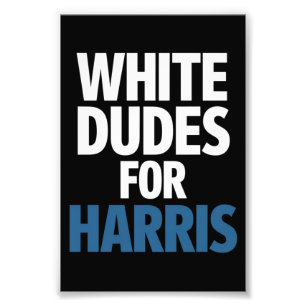 Weiße Typen für Harris Kamala Harris 2024 Wahl Fotodruck