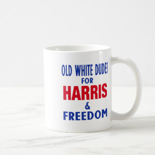 Weiße Typen für Harris und die Wahl zur Freiheit Kaffeetasse