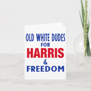 Weiße Typen für Harris und die Wahl zur Freiheit Karte