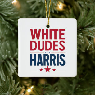 Weiße Typen für Harris Wahl Kamala Harris 2024 Keramikornament