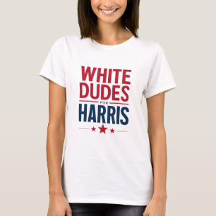 Weiße Typen für Harris Wahl Kamala Harris 2024 T-Shirt