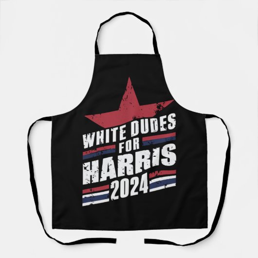 Weiße Typen für Kamala Harris 2024 Schürze (Vorderseite)
