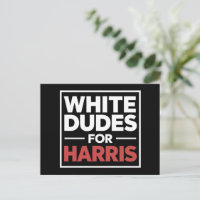 Weiße Typen für Kamala-Harris für den Präsidenten 