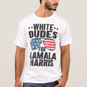 Weiße Typen für Kamala Harris Sungles Usa T-Shirt