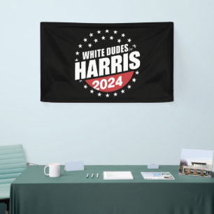 Weiße Typen für Kamala Harris Wahl 2024 Banner