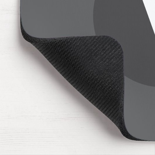 Weiße Typografie-Brauch, Initialgrau Mousepad (Ecke)