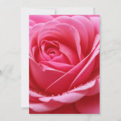 Weiße Typografie und elegante Hochzeit der Rote Ro Einladung (Rückseite)