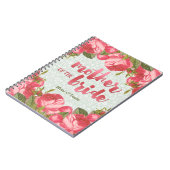 Weiße u. grüne Spitze-Mutter der Braut-Hochzeit Notizblock (Linke Seite)