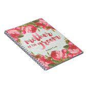 Weiße u. grüne Spitze-Mutter der Notizblock (Rechte Seite)