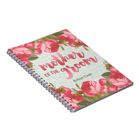 Weiße u. grüne Spitze-Mutter der Notizblock (Rechte Seite)