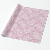 Weiße u. rosa Spitze-Beschaffenheit Geschenkpapier (Ungerollt)