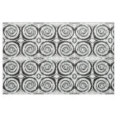 Weiße u. schwarze hypnotische Strudel-Kunst Stoff (Fat Quarter (45,7 x 55,9 cm))