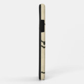 Weiße u. schwarze Schafe auf Sahnehintergrund Case-Mate iPhone Hülle (Hinten/Rechts)