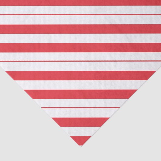 Weiße u. tiefrote Zuckerstange-Diagonalstreifen Seidenpapier (Ausschnitt)