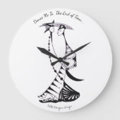 Weiße Uhr mit tanzendem Paar (Vorderseite)