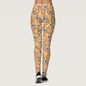 Weiße Uhr und Alice im Wunderland Leggings (Rückseite)
