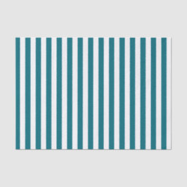 Weiße und Aquamarine blaue Streifen Seidenpapier