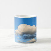 Weiße und beige Wolke Kaffeetasse (Mittel)