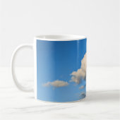 Weiße und beige Wolke Kaffeetasse (Links)