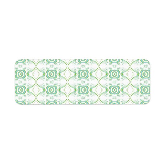 Weiße und blassgrüne Blume Muster. (Vorne)