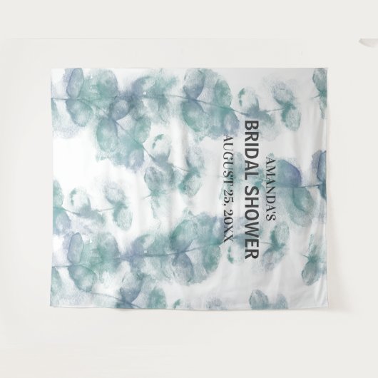 Weiße und blaue Blätter für den Hochzeitssaal des  Wandteppich (Vorderseite (Horizontal))