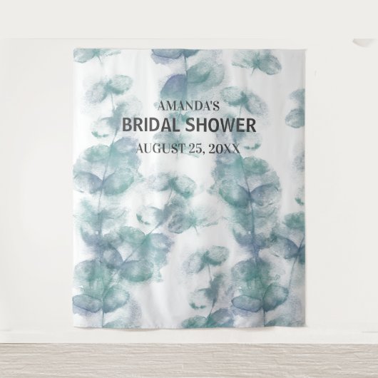 Weiße und blaue Blätter für den Hochzeitssaal des  Wandteppich (Vorderseite)