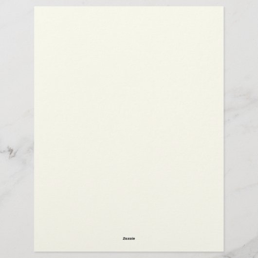 Weiße und blaue Blume Briefbogen (Rückseite)