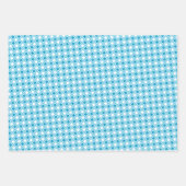 Weiße und blaue geometrische Formulare Geschenkpapier Set (Vorderseite 2)