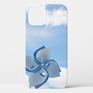 Weiße und blaue Handwindmühle unter bewölktem Himm Case-Mate iPhone Hülle