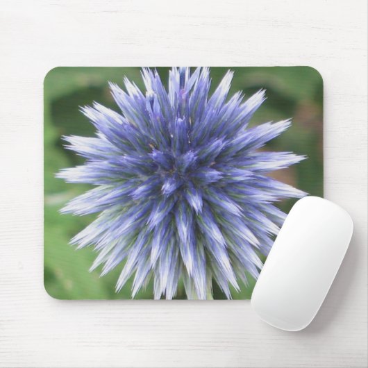 Weiße und blaue Kugel-Distel Mousepad (Mit Mouse)