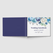 Weiße und blaue Rose Gästebuch (Voll)