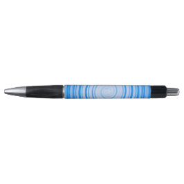 Weiße und blaue Spirale Kugelschreiber