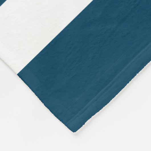 Weiße und blaue Streifen und Anker für Wasserfahrz Fleecedecke (Ecke)