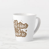 Weiße und braune Kaffeetasse Milchtasse (Rechte Ecke)