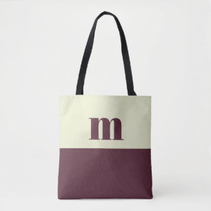 Weiße und braune personalisierte Einkaufstasche mi Tasche